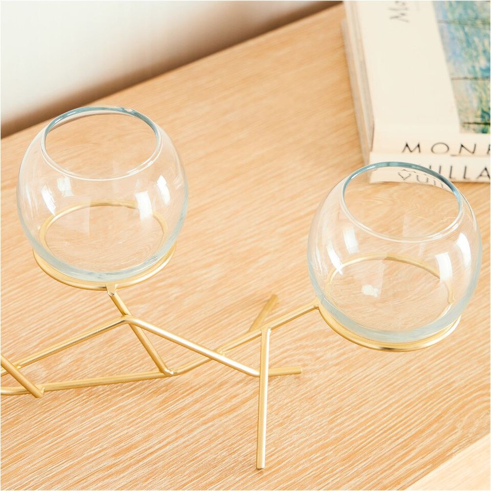 3Piece Glass Globe Candle Holder West Elm Australia